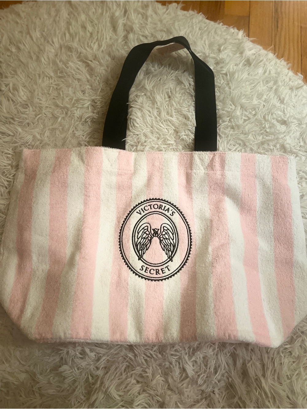 Victoria's Secret Beach Striped Tote Bag